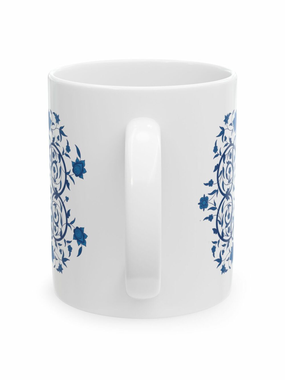 Blue Persian Floral Ceramic Mug