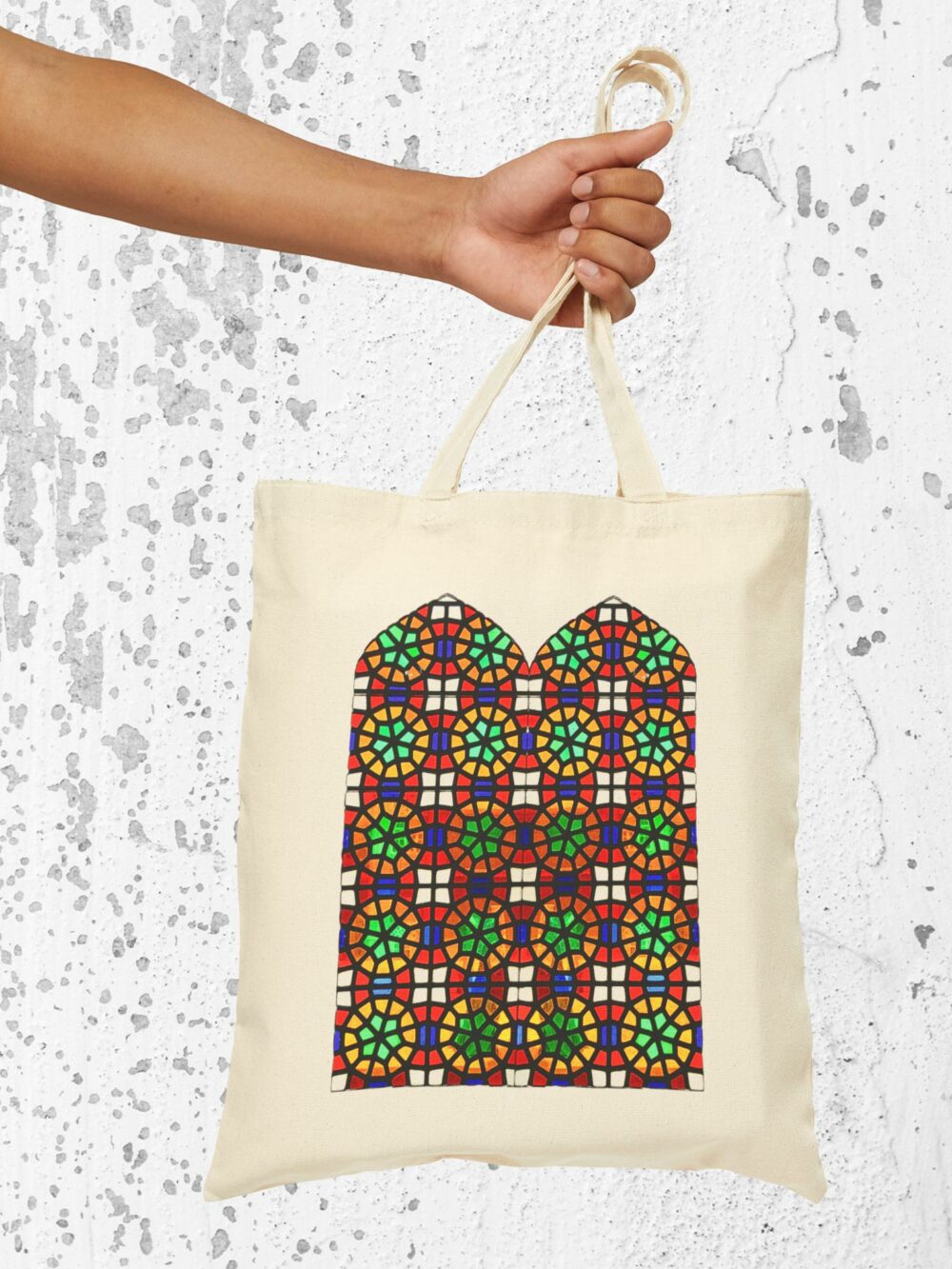 Canvas Tote Bag - Persian Window Design