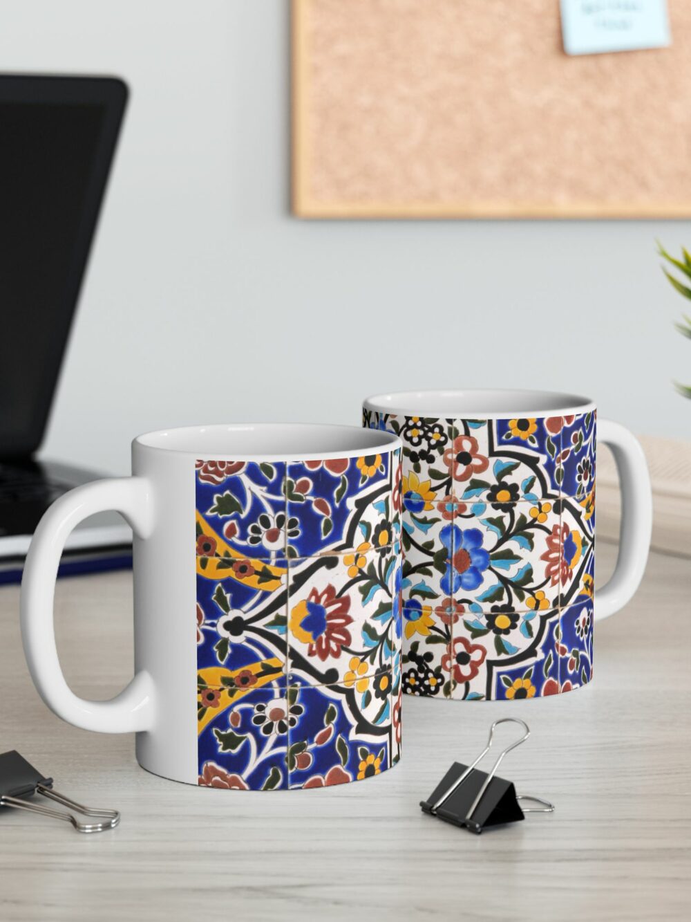 Mug Floral Kashi Design Ceramic