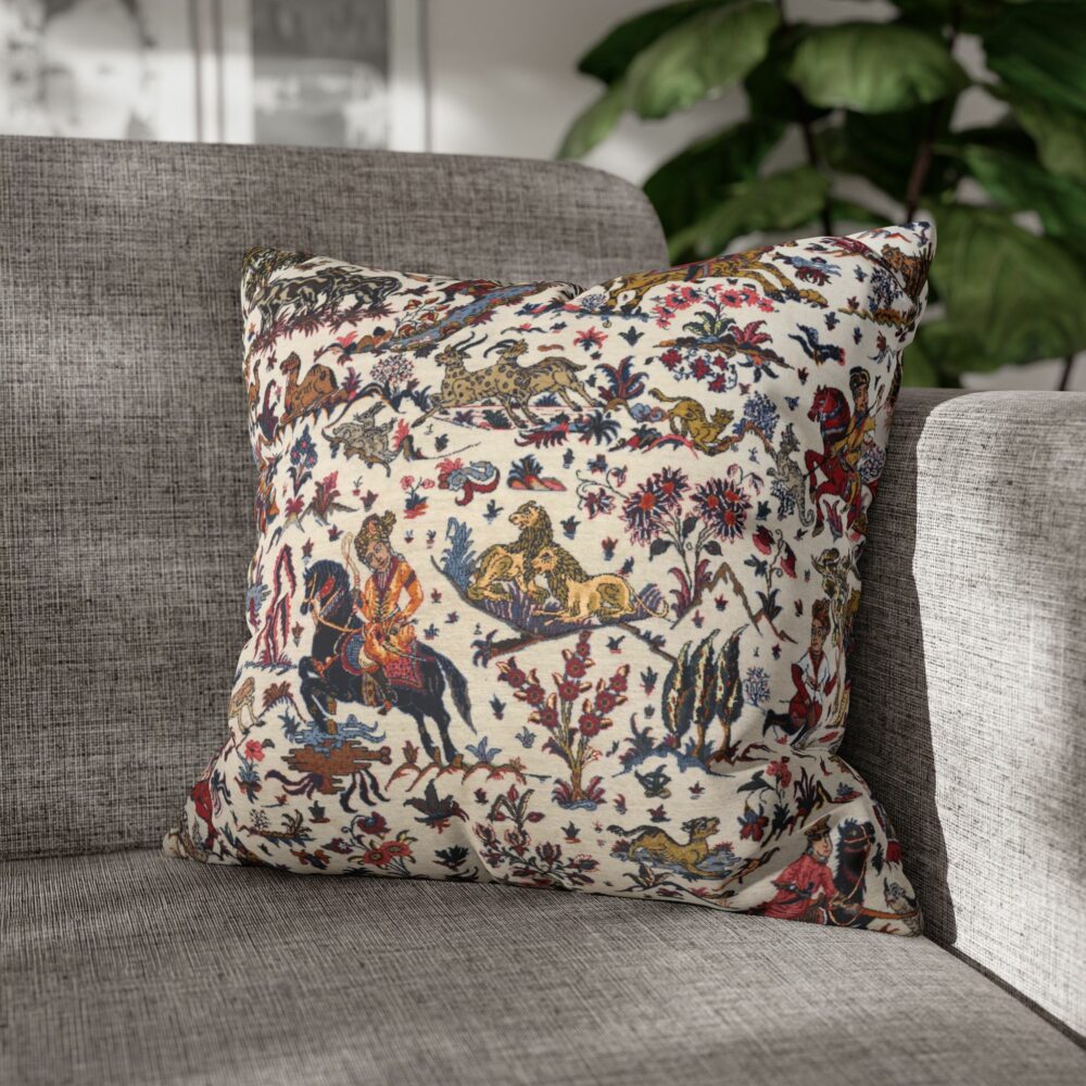 Cushion Cover - Hunting Persian Rug Design