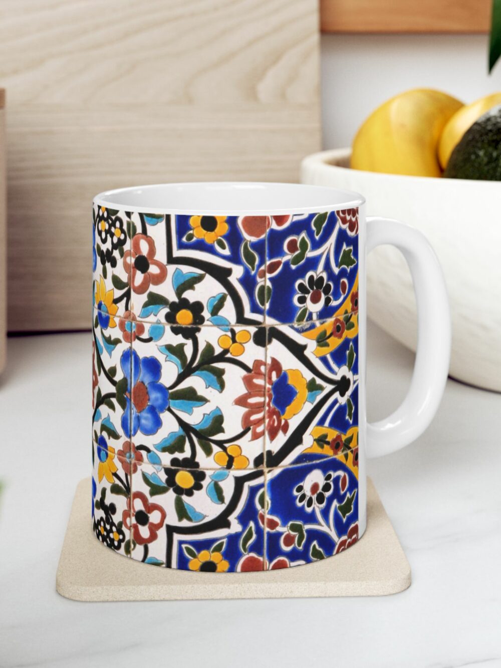 Mug Floral Kashi Design Ceramic