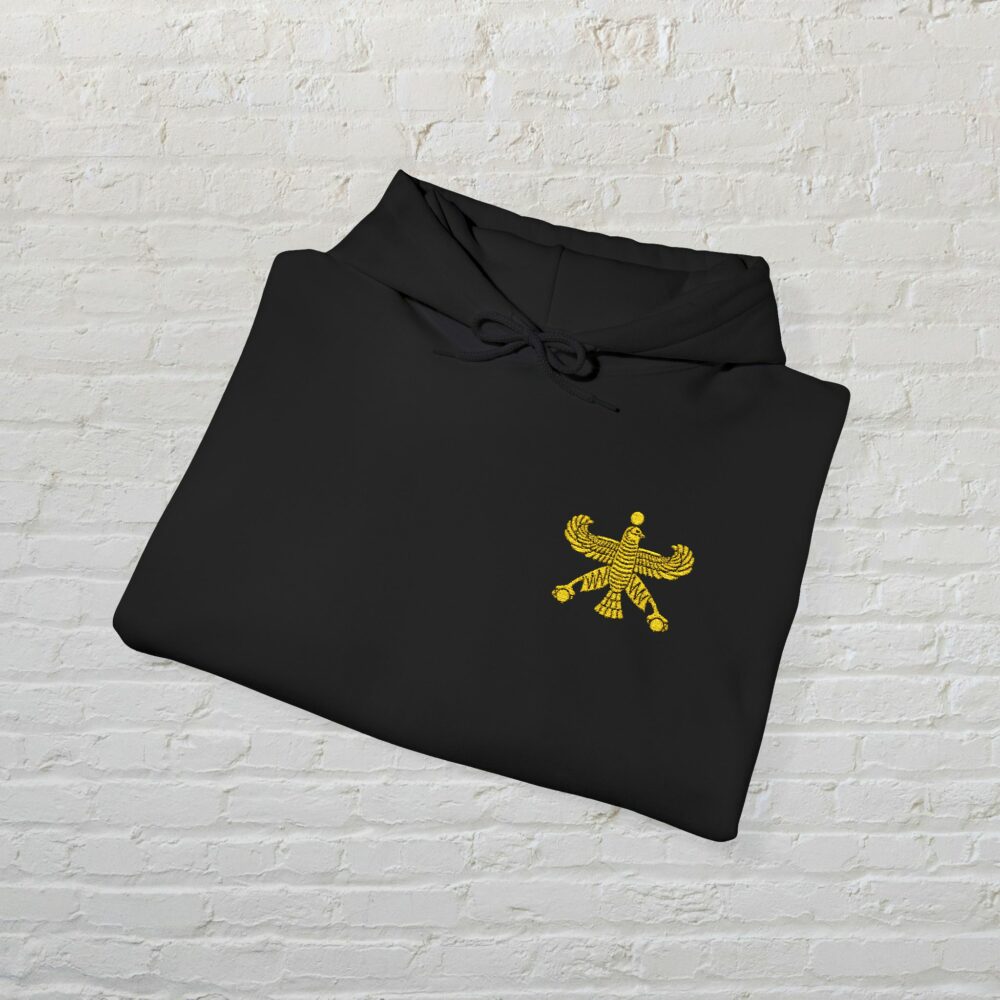 Hooded Sweatshirt - Golden Shahbaz Flag - Achaemenid Empire