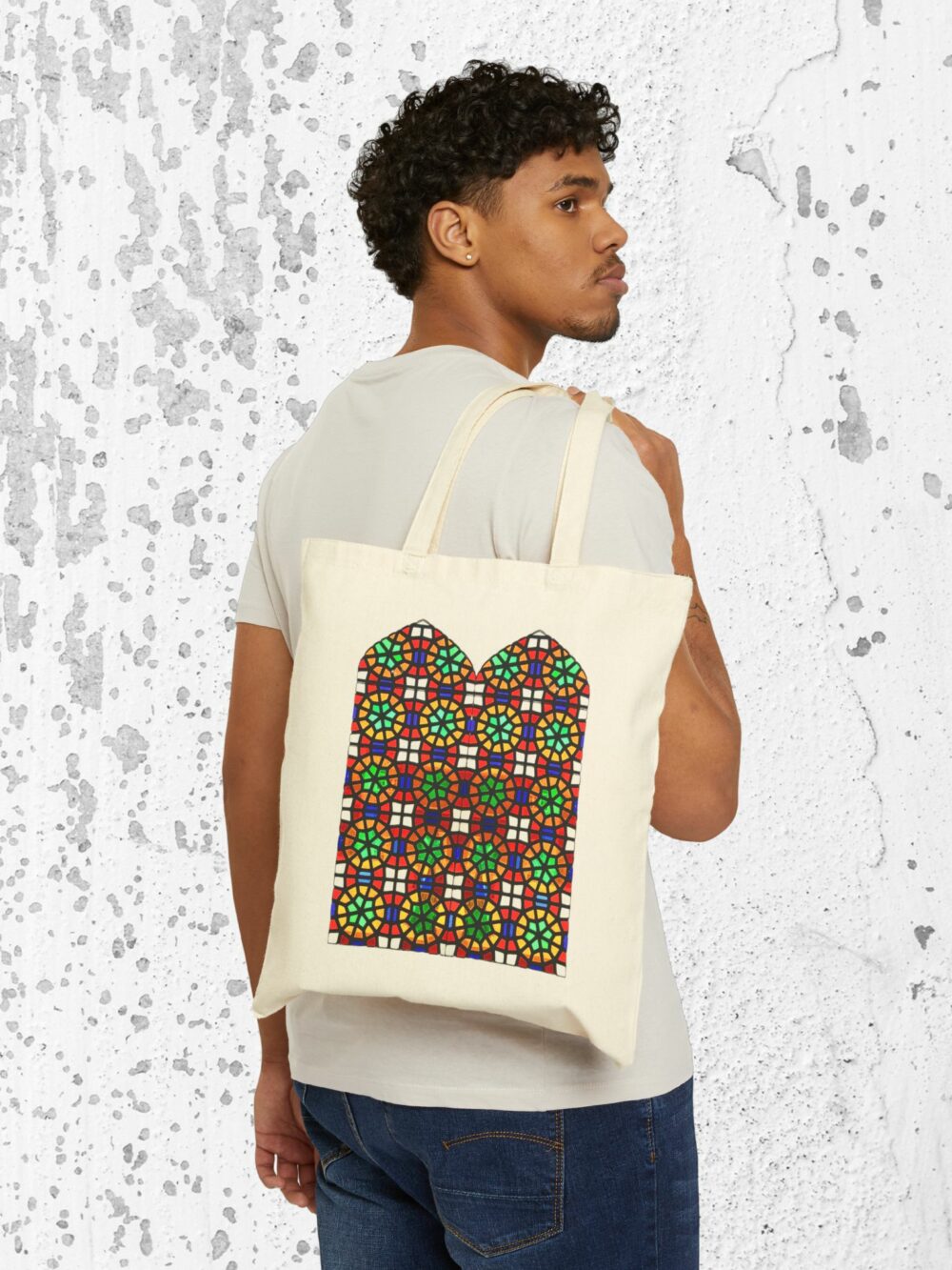 Canvas Tote Bag - Persian Window Design