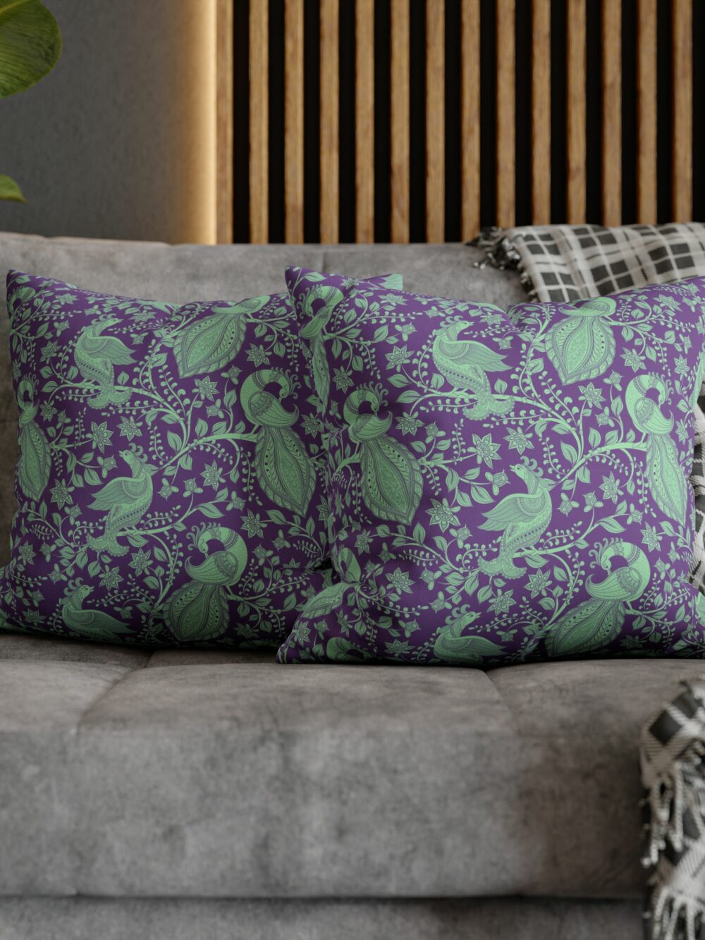 Cushion Cover Peacock Paisley