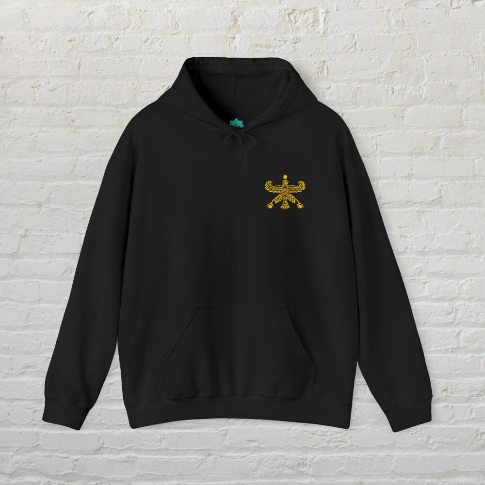 Hooded Sweatshirt - Golden Shahbaz Flag - Achaemenid Empire