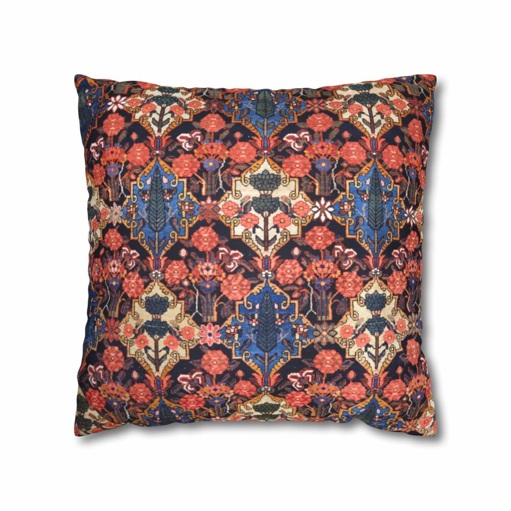 Cushion Cover with Diamond Persian Rug Design