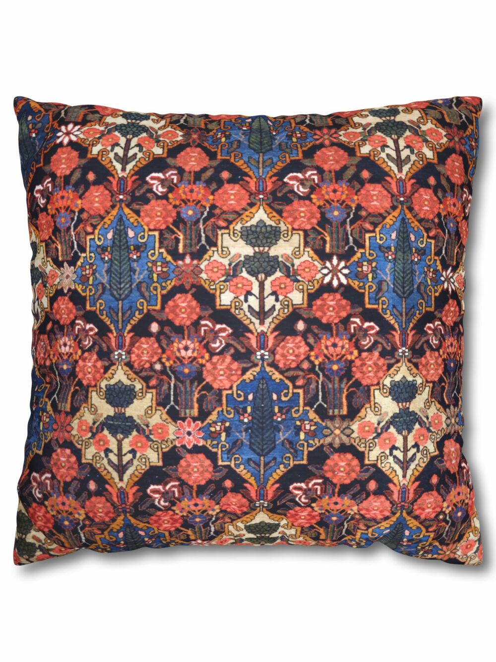 Cushion Cover with Diamond Persian Rug Design