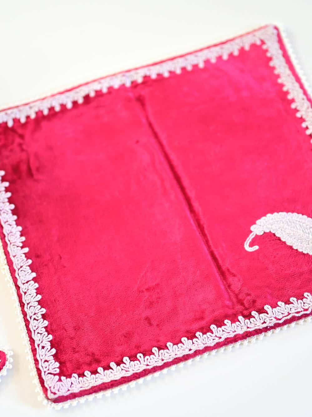 Vintage Pink Velvet Cloths - Set of 2