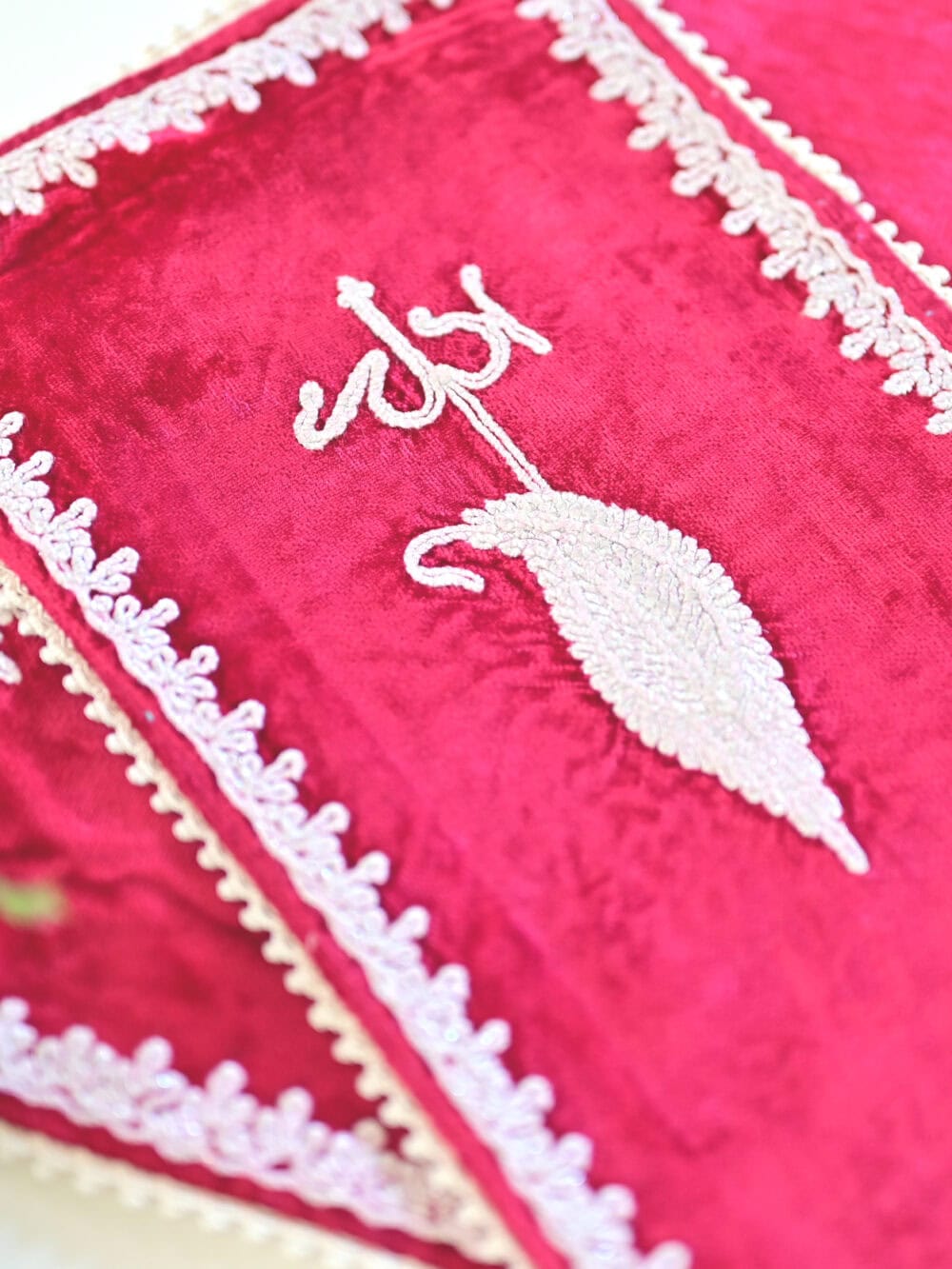 Vintage Pink Velvet Cloths - Set of 2