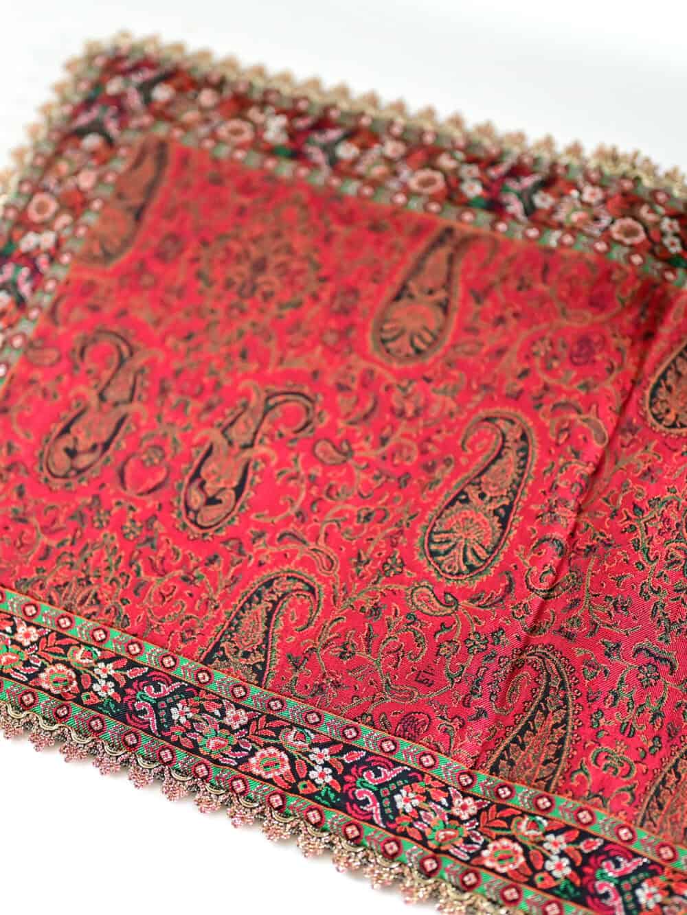 Persian Termeh Table Runner with Satin Lining – 35×65 cm