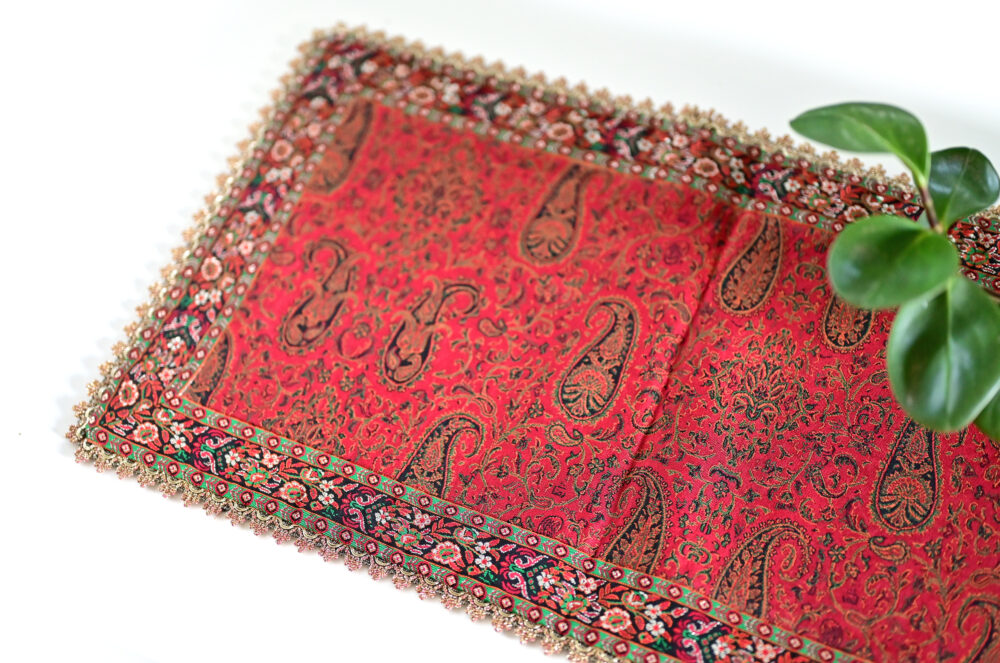 Persian Termeh Table Runner with Satin Lining – 35×65 cm