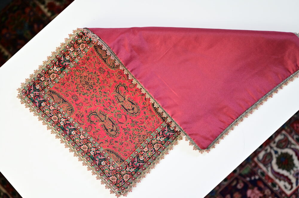 Persian Termeh Table Runner with Satin Lining – 35×65 cm