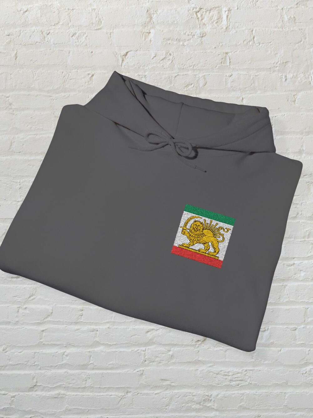 Iran Lion & Sun Hoodie — Persian Heritage Flag Design