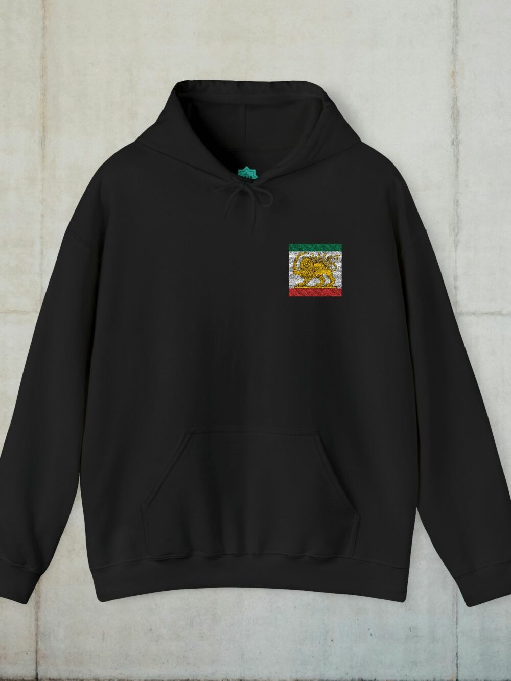 Iran Lion & Sun Hoodie — Persian Heritage Flag Design