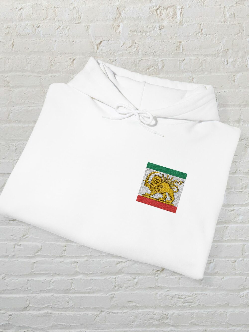 Iran Lion & Sun Hoodie — Persian Heritage Flag Design