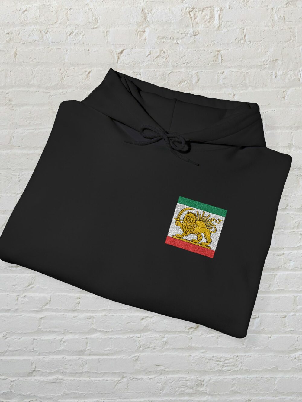 Iran Lion & Sun Hoodie — Persian Heritage Flag Design