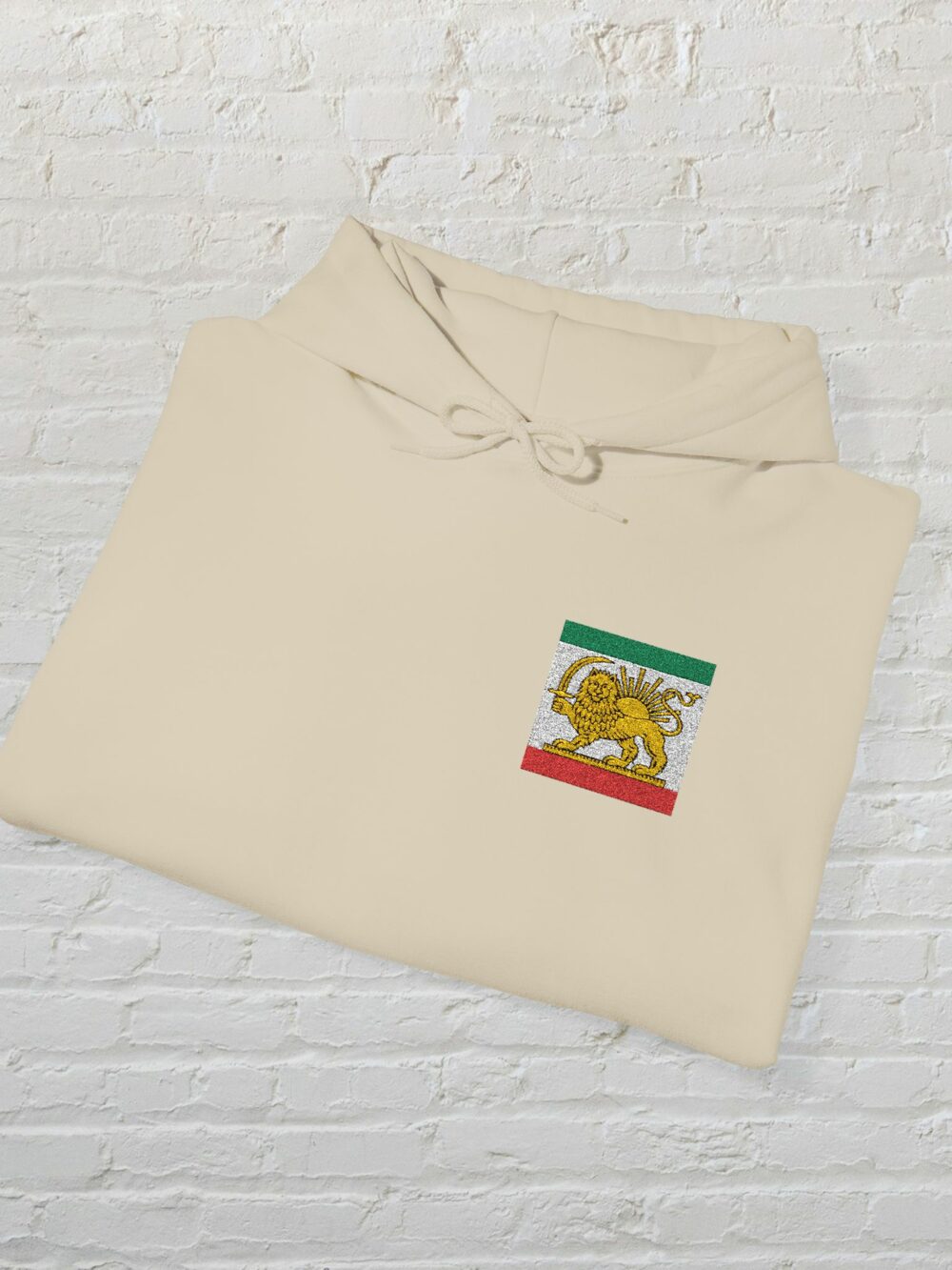 Iran Lion & Sun Hoodie — Persian Heritage Flag Design