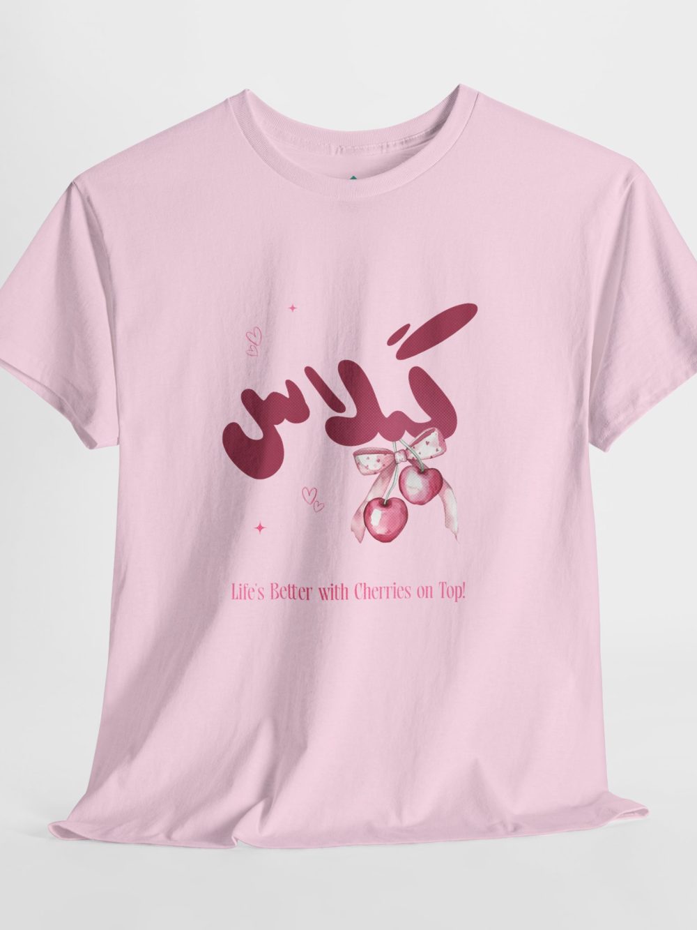 Pink Cherry Graphic T-Shirt