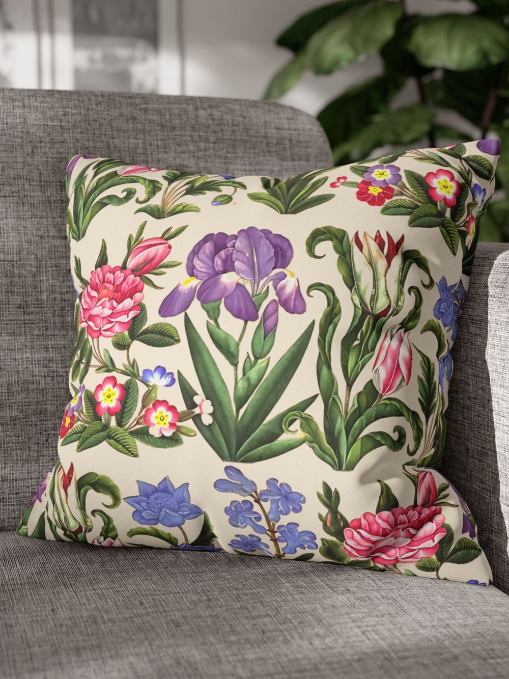 Spring بهار Faux Suede Pillowcase