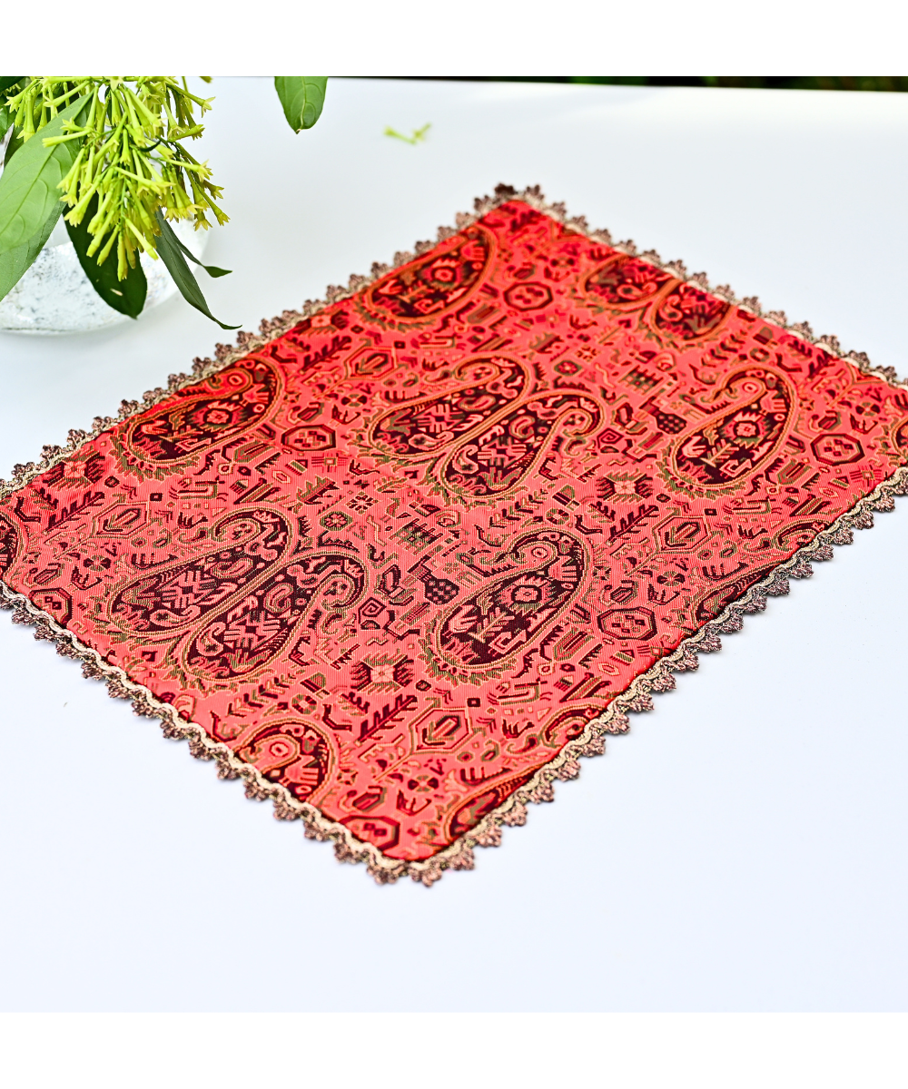 Persian Termeh Tablecloth – Geometric Paisley Décor | 42x31 cm