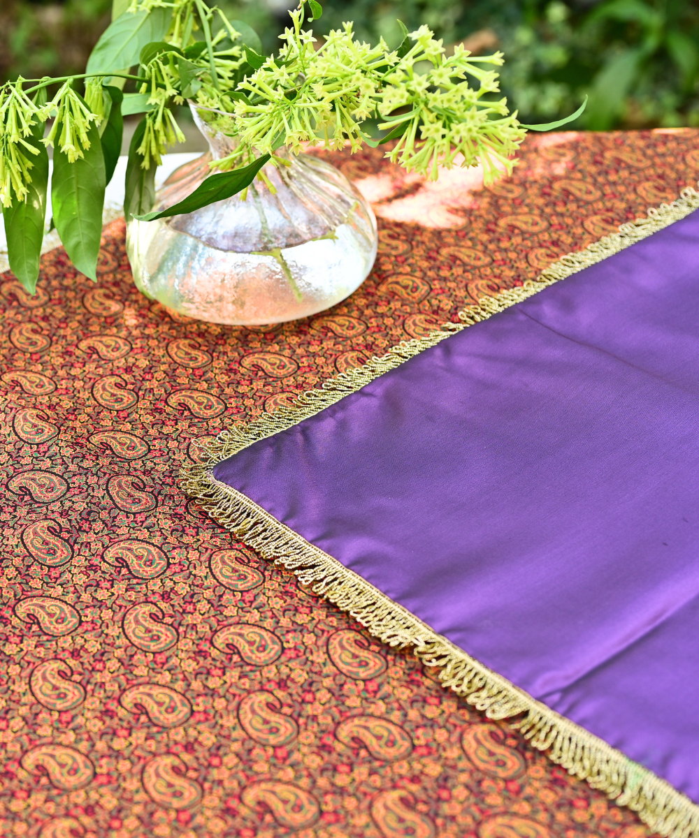 Large Persian Termeh Tablecloth – Handmade Luxury Home Décor | 100x100 cm
